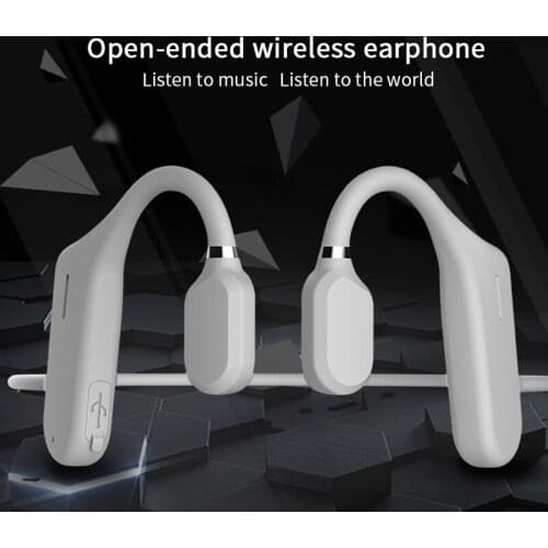 5.0 Bluetooth Earphones Sports Wireless Headset Ear-hook Air Bone Conduction Principle Stereo HIFI Headphones With Microphone