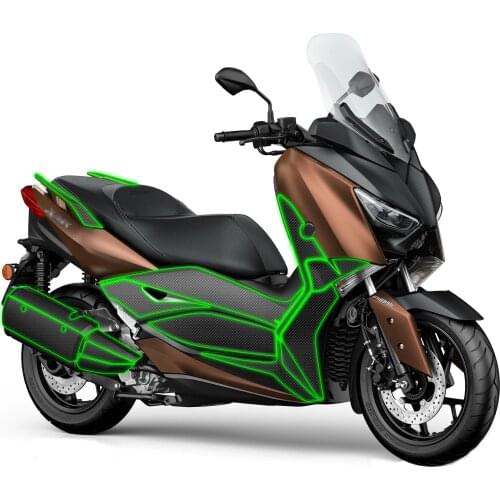 Kodaskin Carbon Fiber Motorcycle Sticker Tank Cap Pad Motor Decoration Sticker Full Set For XMAX300 X-MAX300 xmax 300