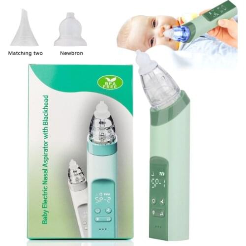 Nasal Aspirator Rechargeable Electric Nasal Aspirator Three-speed Safe Cleaning Suction With Music And Light Baby Clean Nose
