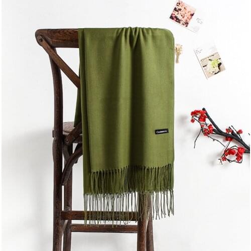 Solid color soft women scarf cashmere scarves lady shawl wrap Autumn winter pashmina Unisex female hijab headband free shipping