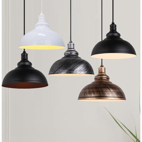 Retro Industrial Pendant Lights Vintage Loft Pendant Hanging Light Lampshade Decorative Lamps for Home Kitchen Bar Lighting LED