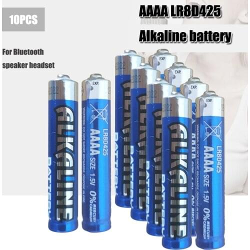 10PCS AAAA Alkaline Battery LR61 AM6 1.5V Batteries E96 LR8D425 MN2500 MX2500 4A For Bluetooth Earphone Alarm Clock