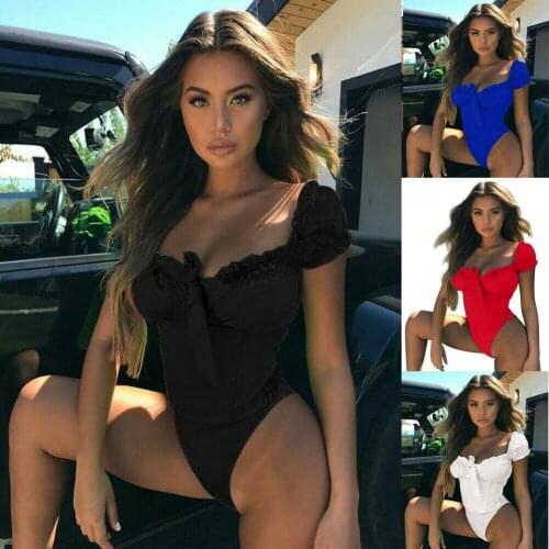 Women Solid One-piece Bandeau Swimsuit Ladies Bandage Bikini Padded Set Brazilian Swimwear Beachwear Swimsuits