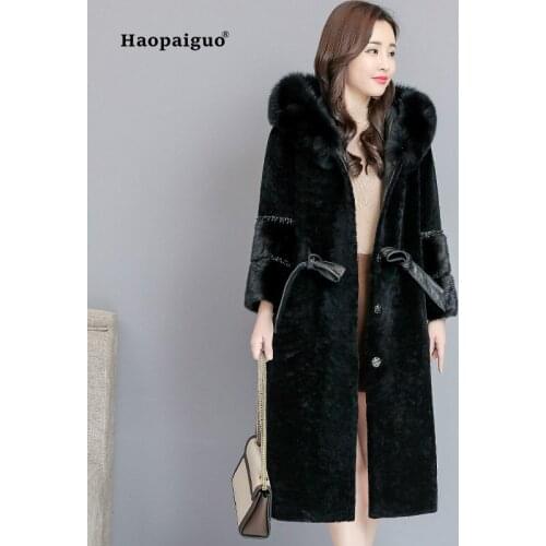 Plus Size Solid Autumn Winter Women Coats 2018 Black Full Sleeve Faux Fur Cashmere Warm Casual Long Coat Ladies Outwear Coats