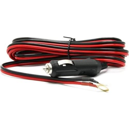 12 / 24 V-20 A Car Inverter Power Line With 2 Fuses With Indicator Light High Temperature Resistant Car Cigarette Lighter