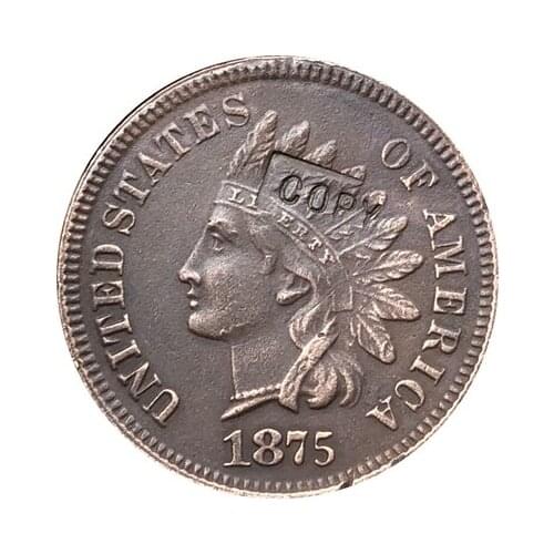1875 Indian head cents coin copy