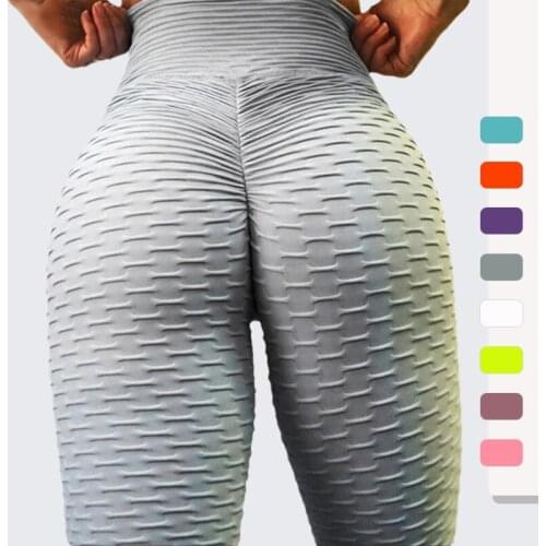 2021 Sexy Yoga Pants Fitness Sports Leggings Jacquard Sports Leggings Female Running Trousers High Waist Yoga Tight Sports Pants