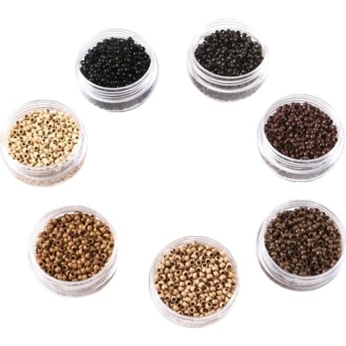 7000 pieces 2.5x1.5x1.6mm copper nano rings without silicone for nano rings hair extensions