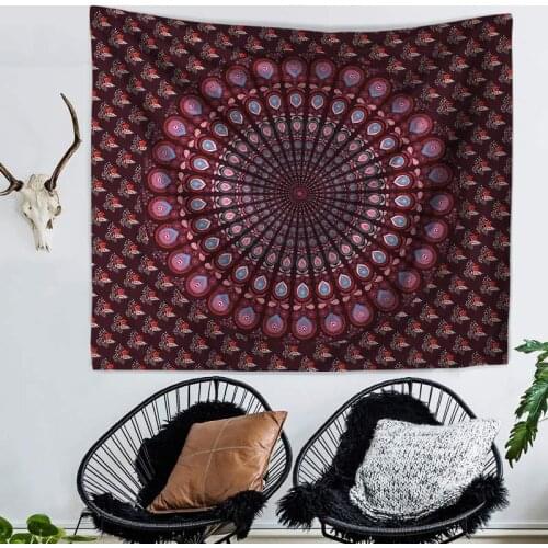 Boho Decor Tapestry Mandragora Pattern Large Size Square Background Functional Shawl Picnic Cloth Blanket Chic Ornaments