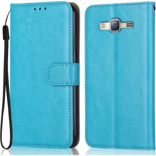 Wallet Flip Case for Para on Samsung Galaxy J3 2016 J320 J320F SM-320F Cover Leather Fitted Case with Strap Phone Bag