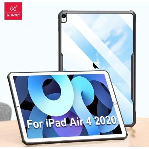 Xundd For Ipad Air4 Case 2020 Ipad 10.9 Transparent Protective Tablet Cover With Airbag Bumper Safe Light Charge Apple Pencil