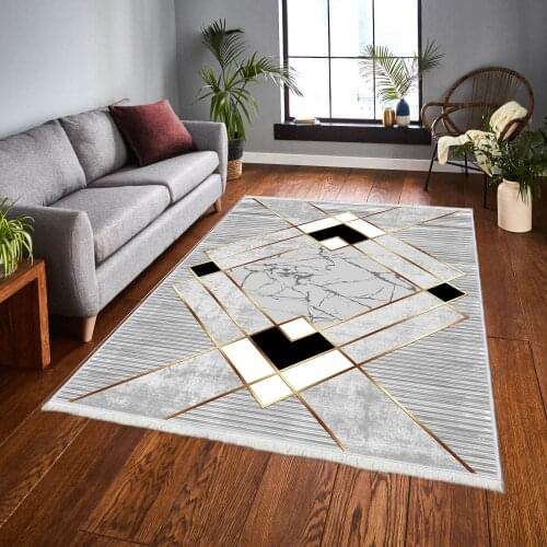 CK761 Decorative Carpet Non-Slip Base Rug Fabric Kitchen Livingroom Accessory Modern Original bedroom decor living room home