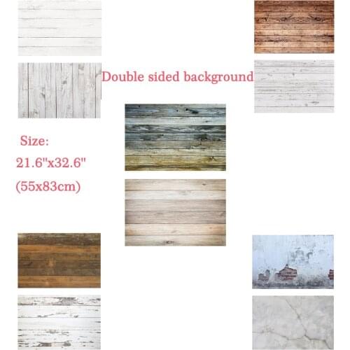 Double Sided Background 55x83cm Rustic Wood Background Ins Style Photography Backdrops Product Post Photo Backdrops Wood Grainy