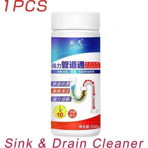 Efficient Toilet Cleaner Portable Sink and Drainage Powder Pipe dredging agent sewer pipe cleaning kitchen bathroom dish drain p