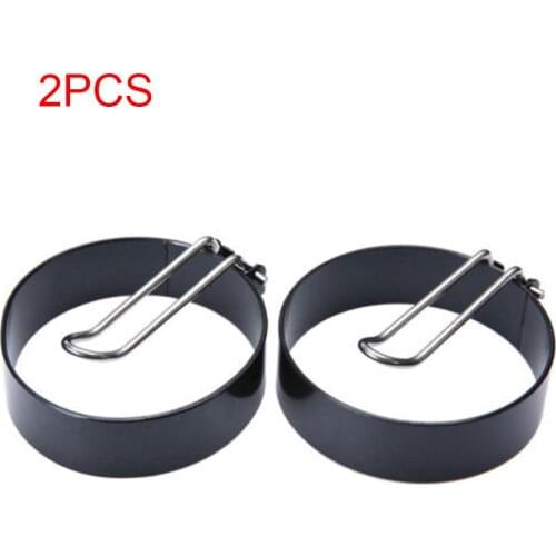 Stainless Steel Fried Egg Omelet Mold Kitchen Cooking Tools Black Color Breakfast Round Shape Fried Egg Molds 9CM in diameter