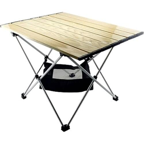 Lightweight Aluminum Folding Table, Portable Camp Table, Outdoor Picnic Camping Backpacking Beach Patio