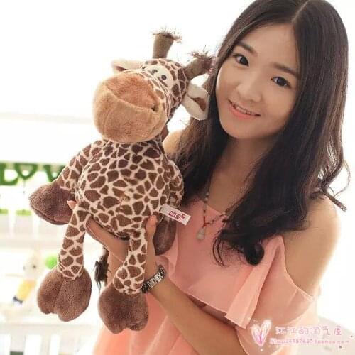 Cartoon giraffe plush toy soft throw pillow Christmas gift h716