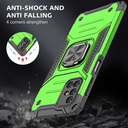 Drop resistance Rugged Case For Samsung Galaxy M31S Armor Fall resistant impact Shock proof Shield Car Magnetic Cover