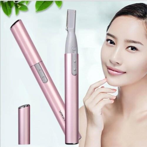 Women Electric Eyebrow Trimmer Portable Mini Body Shaver Makeup Accessories Hair Remove Razor For Ladies 100pcs