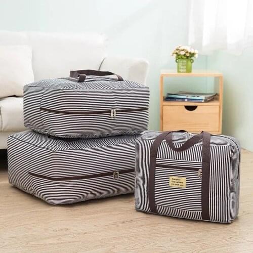 Thicken Waterproof Oxford Cloth Clothing Quilt Finishing Bag Foldable Travel Bag Moving Packing Luggage Bag High Load-bearing