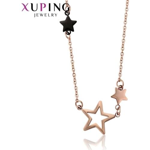 Xuping Simple Exquisite Necklace Delicate Style Long Necklace for Women Chain Christmas Eve Jewelry Gifts S201.2-45632