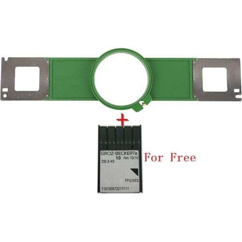 GREEN color plastic Hoops 120mm Round shape Total Length 495mm embroidery machine TAJIMA tubular frame TAJIMA tubular hoop