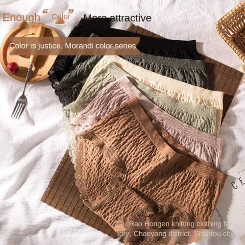 Womens Cotton Underwear Sexy Lace Panties Fashion Hollow Out Comfort Briefs Low Waist Seamless Underpants Female Lingerie