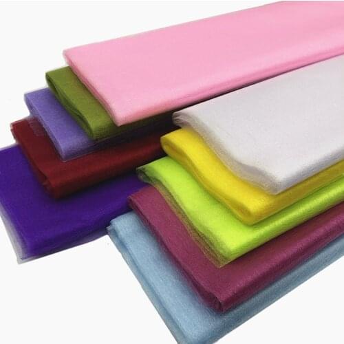 5M/10M 48cm Wedding Decoration Yarn Tulle Roll Sheer Crystal Organza Fabric Birthday Event Party Supplies Wedding Decorations