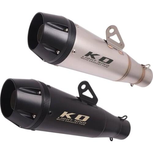 50.8mm Inner Mufflers Motorcycle Stainless Steel Exhaust Pipe with Removable DB Killer Escape for CBR300R YZF R3 MT-09 ZX6R