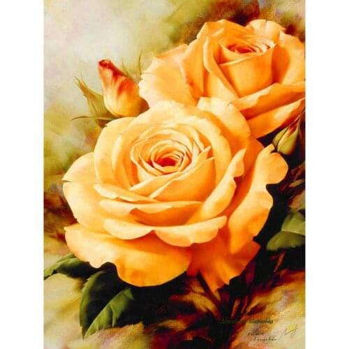 SNA 5D DIY Diamond Painting Full Drill Flower Cross Stitch Craft Embroidery Mosaic Diamond Wall Painting For Decoration