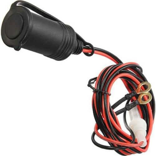 Car Motorcycle 12V Cigarette Lighter Socket GPs Power Socket Waterproof Cigarette Lighter Bus Line Length 1.8M