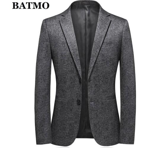 BATMO 2020 new arrival autumn casual plaid blazer men,mens casual jackets,plus-size M-4XL 333