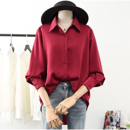 Blouse Women Long Sleeve 2020 Autumn Loose Chiffon Blouses for Women Long Shirt Blusas Ropa De Mujer