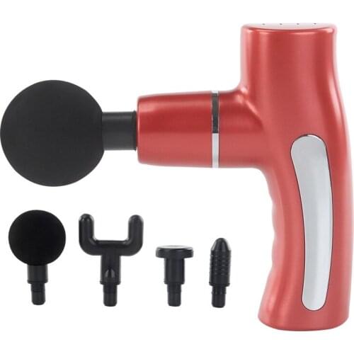 USB electric fascia gun fitness muscles relax sore vibration mini smart mute holding a hammer blow gun vibration massage