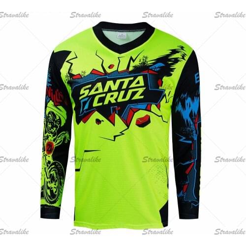 SANTA CRUZ MTB Motocross Jersey Bicycle BMX Mountain Downhill Bike Long Sleeve Enduro Racing Shirts Cycling Jerseys DH Offroad