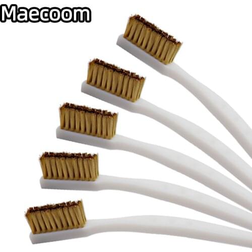 3D Printer Cleaner Tool Copper Wire Toothbrush Copper Brush Handle For Nozzle Heater Block Hotend Cleaning Hot Bed Parts