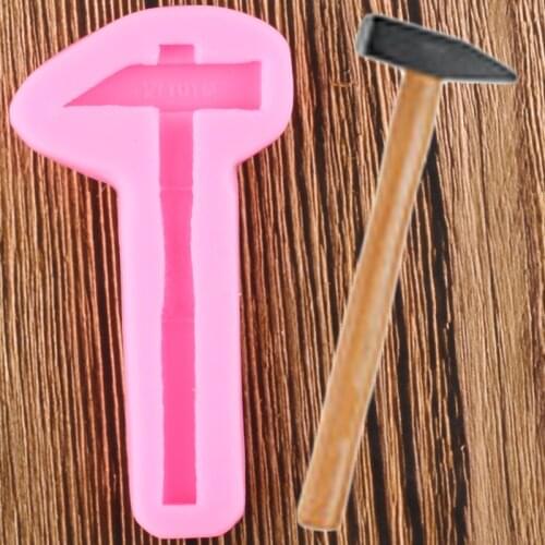 Hammer Shaped Silicone Molds Fondant Mould Candy Clay Chocolate Gumpaste Moulds Cake Decorating Tools
