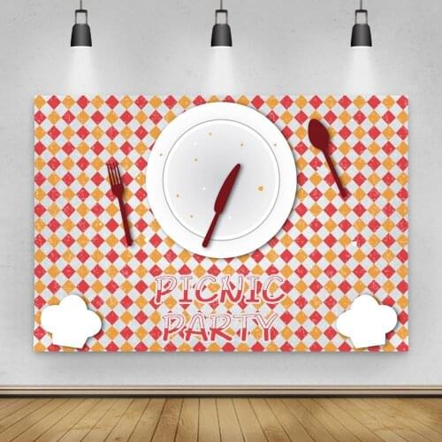 Outdoor Famliy Picnic Party Photo Backgrounds Newborn Baby Shower Food Pet Portrait Photography Backdrops