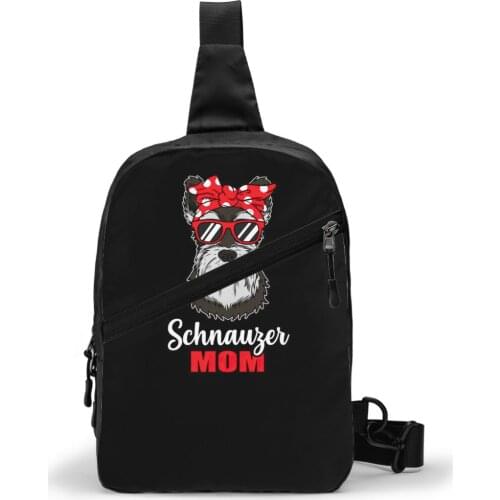 Schnauzer Chest Bag foldable Waterproof Sling Bag New Polyester Fishing Pouch Bag
