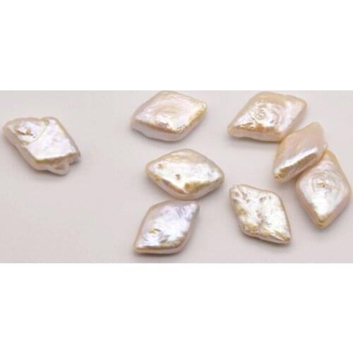 5 Pcs/Lot 14mm*10mm Natural Square Baroque Pearl Loose Beads Wholesale Making For Diy Earrings Necklace Accessories JA0242