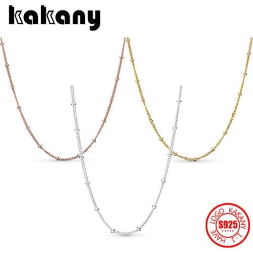 Kakany S925 Sterling Silver Shine Beaded Necklace Chain Series Original High Quality 1: 1 Fashion Womens Fashion Accessories