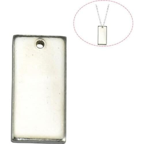 Beadsnice Sterling Silver 925 Necklace Bar Pendant Diy Jewelry Making Wholesale Stamping Blanks Jewelry 30913