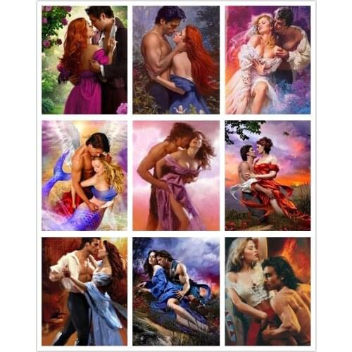 PDMDOG 5D Diamond Painting Sexy Men And Women Diamond Embroidery Couple Cross Stitch Kit Mosaic Picture Wedding Gift Bedroom Dec