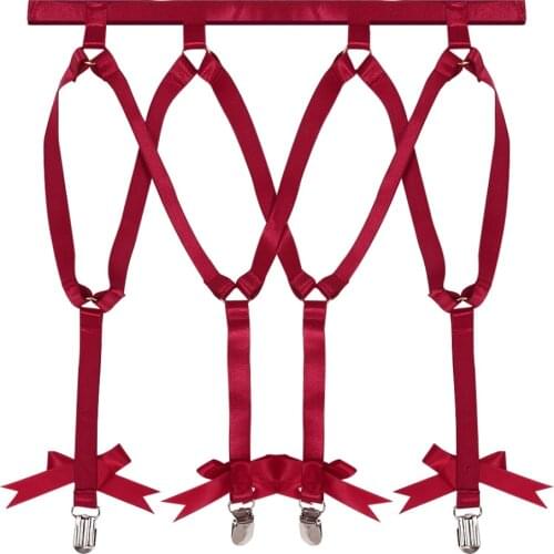 Bow Garter Belt Women Punk Bondage Body Harness Wedding Bride Sword Belt Fetish Sexy Lingerie Harness Cage Stocking Garter