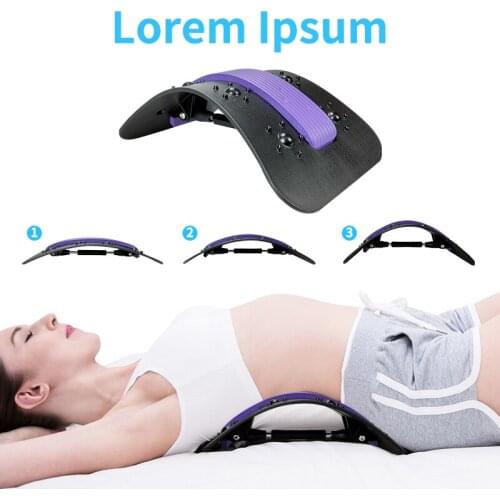 Adjustable Back Spine Lumbar Posture Stretcher Pressure Massager Magic Back Support Stretcher