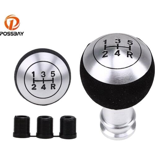 POSSBAY 5 Speed Car Gear Shift Knob Handle for Citroen C1 C3 C4 Manual Shifter Knob for Peugeot VW Golf 4 BMW Ford Passat Honda
