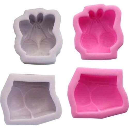 Sexy Bikini Butt Chest Handmade Soap Fondant Silicone Mold DIY Chocolate Baking Cake Jelly Pudding Molds