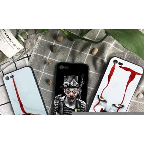Silicone hot Cool Art Clown IT phone cover for iPhone 12 6S 6plus 7plus 8Plus X XR 5S 11pro 12pro max 12mini case coque