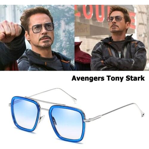 JackJad 2020 Fashion Cool Tony Stark Flight 006 Style Sunglasses Men Square Aviation Brand Design Sun Glasses Oculos De Sol
