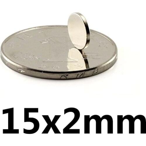 10/20/50pcs 15x2 mm Super Strong Magnets 15mmx2mm Permanent Small Round Magnet 15x2mm Thin Neodymium Magnet Magnetic 15*2 mm